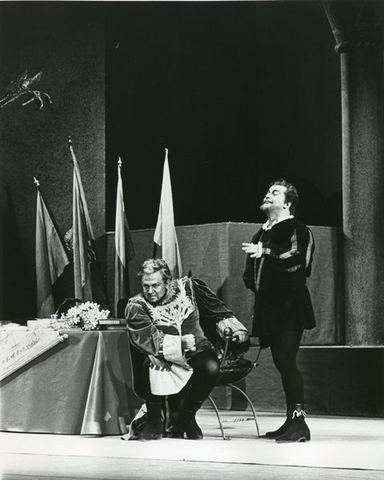 Otello, Giuseppe Verdi. San Francisco Opera, 1964. Photographer: Pete Peters/San Francisco Opera.