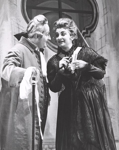 Le Nozze di Figaro, Wolfgang Amadeus Mozart. San Francisco Opera, 1964. Photographer: Pete Peters/San Francisco Opera.