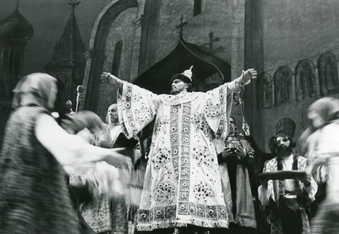 Boris Godunov, Modest Mussorgsky. San Francisco Opera, 1953. Photographer: Skelton Studios/San Francisco Opera.