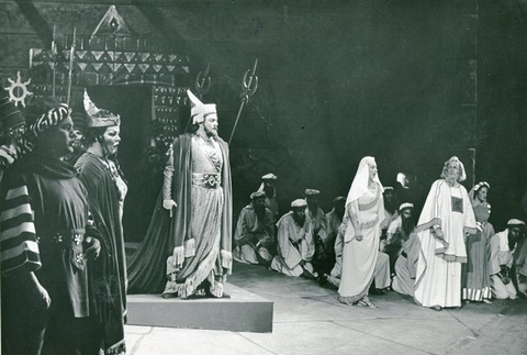 Nabucco, Giuseppe Verdi. San Francisco Opera, 1961. Photographer: Carolyn Mason Jones/San Francisco Opera.