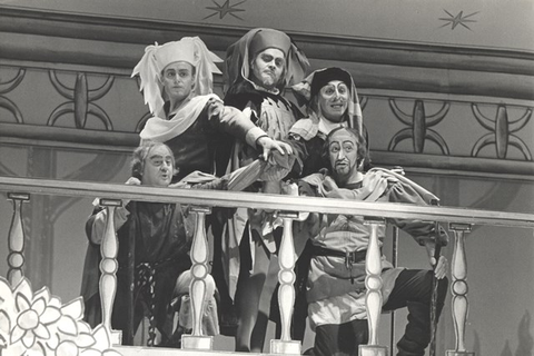 Falstaff, Giuseppe Verdi. San Francisco Opera, 1962. Photographer: Carolyn Mason Jones/San Francisco Opera.