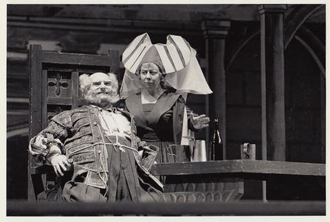 Falstaff, Giuseppe Verdi. San Francisco Opera, 1962. Photographer: Carolyn Mason Jones/San Francisco Opera.