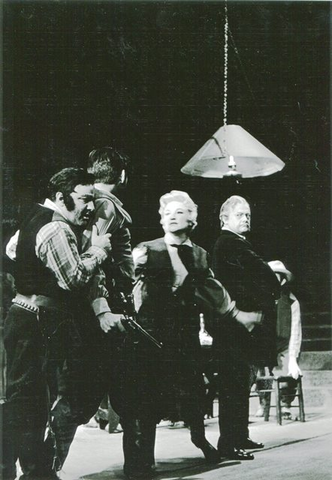 La Fanciulla del West, Giacomo Puccini. San Francisco Opera, 1960. Photographer: Carolyn Mason Jones/San Francisco Opera.