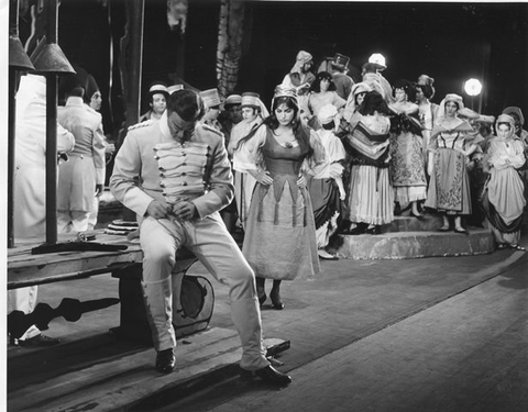 Carmen, Georges Bizet. San Francisco Opera, 1959. Photographer: Bill Cogan/San Francisco Opera.