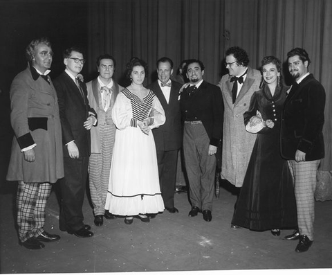 La Bohème, Giacomo Puccini. San Francisco Opera, 1954. Photographer: Paul Tracey/San Francisco Opera.