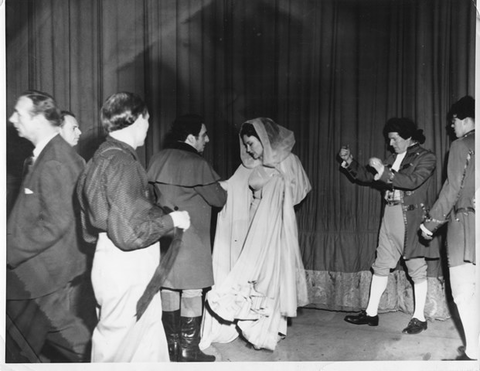 Tosca, Giacomo Puccini. San Francisco Opera, 1954. Photographer: Unknown/San Francisco Opera.