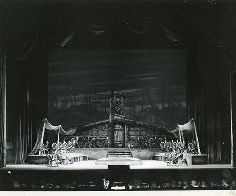 Der Fliegende Holländer, Richard Wagner. San Francisco Opera, 1954. Photographer: R. Strohmeyer/San Francisco Opera.