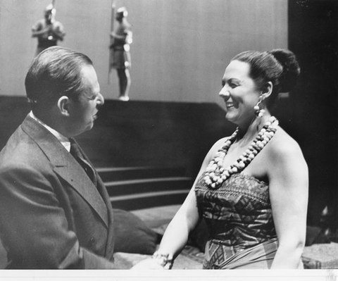 Aida, Giuseppe Verdi. San Francisco Opera, 1955. Photographer: Robert Lackenbach/San Francisco Opera.