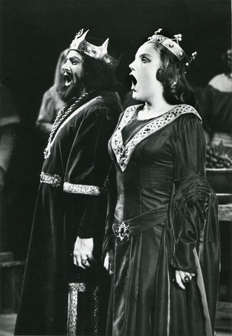 Macbeth, Giuseppe Verdi. San Francisco Opera, 1955. Photographer: Robert Lackenbach/San Francisco Opera.