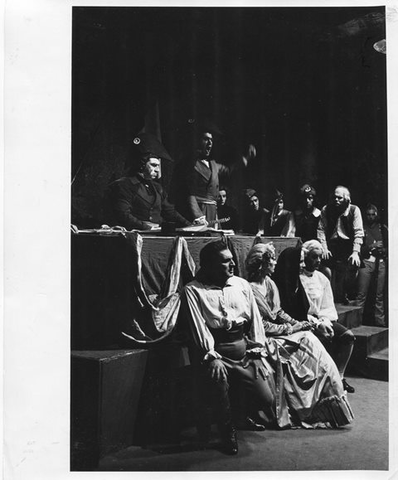 Andrea Chénier, Umberto Giordano. San Francisco Opera, 1955. Photographer: Robert Lackenbach/San Francisco Opera.