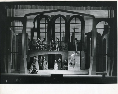 Dialogues des Carmélites, Francis Poulenc. San Francisco Opera, 1957. Photographer: Robert Lackenbach/San Francisco Opera.