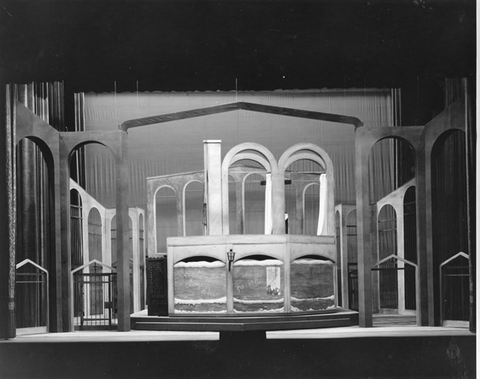 Dialogues des Carmélites, Francis Poulenc. San Francisco Opera, 1957. Photographer: Robert Lackenbach/San Francisco Opera.