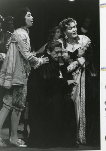 Un Ballo in Maschera, Giuseppe Verdi. San Francisco Opera, 1957. Photographer: Robert Lackenbach/San Francisco Opera.