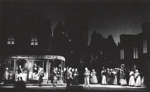 La Bohème, Giacomo Puccini. San Francisco Opera, 1958. Photographer: Bill Cogan/San Francisco Opera.