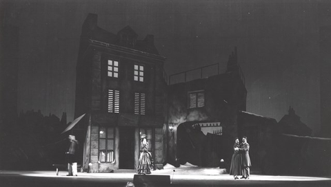 La Bohème, Giacomo Puccini. San Francisco Opera, 1958. Photographer: Bill Cogan/San Francisco Opera.