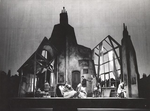 La Bohème, Giacomo Puccini. San Francisco Opera, 1958. Photographer: Bill Cogan/San Francisco Opera.