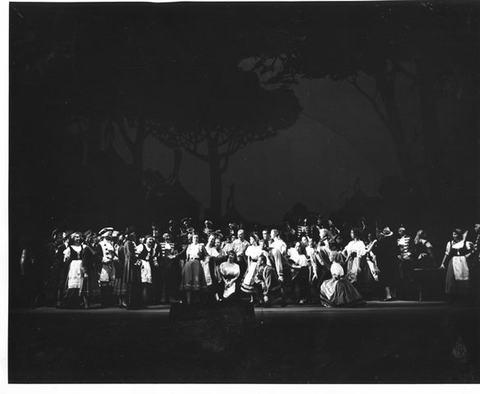 La Forza del Destino, Giuseppe Verdi. San Francisco Opera, 1958. Photographer: Bill Cogan/San Francisco Opera.