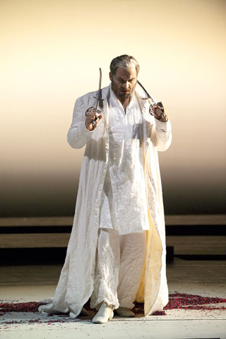 Zeljko Lucic (Don Carlo), La Forza del Destino, Giuseppe Verdi. San Francisco Opera, 2005-06. Photographer: Terrence McCarthy/San Francisco Opera.