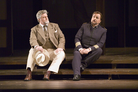 Phillip Joll (Sharpless), Franco Farina (Pinkerton), Madama Butterfly, Giacomo Puccini. San Francisco Opera, 2005-06. Photographer: Terrence McCarthy/San Francisco Opera.