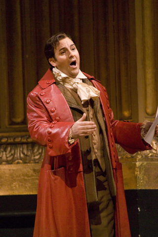 John Osborn (Count Almaviva), Il Barbiere di Siviglia, Gioachino Rossini. San Francisco Opera, 2006-07. Photographer: Terrence McCarthy/San Francisco Opera.