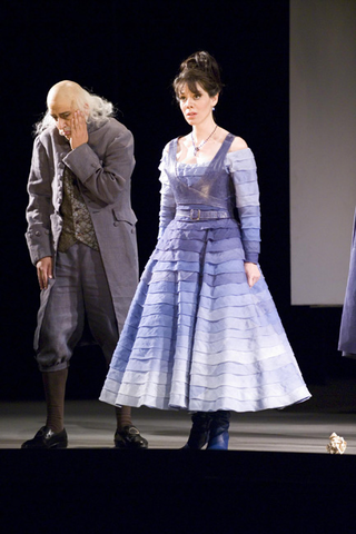 Ricardo Herrera (Ambrogio), Allyson McHardy (Rosina), The Barber of Seville for Families, Gioachino Rossini. San Francisco Opera, 2006-07. Photographer: Terrence McCarthy/San Francisco Opera.