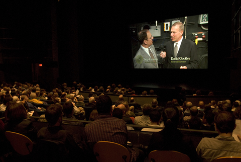 Simulcast, June 22, 2007 broadcast to four Bay Area venues: UC Berkeley's Cal Performances, UC Davis's Mondavi Center, San Francisco's Yerba Buena Center for the Arts (pictured), and Santa Rosa's Wells Fargo Center, Don Giovanni, Wolfgang Amadeus Mozart. San Francisco Opera, 2006-07. Photographer: S. Fisch/San Francisco Opera.