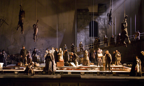 Chorus, Supernumeraries, Appomattox, Philip Glass. San Francisco Opera, 2007-08. Photographer: Terrence McCarthy/San Francisco Opera.