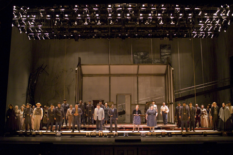 Ensemble, Appomattox, Philip Glass. San Francisco Opera, 2007-08. Photographer: Terrence McCarthy/San Francisco Opera.