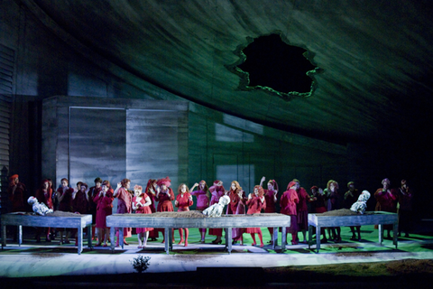 Chorus, Macbeth, Giuseppe Verdi. San Francisco Opera, 2007-08. Photographer: Terrence McCarthy/San Francisco Opera.