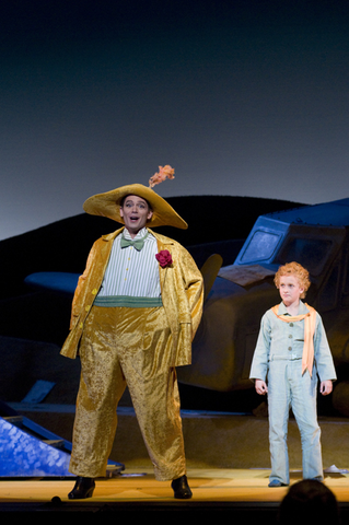 Thomas Glenn (The Vain Man), Tovi Wayne (The Little Prince), The Little Prince, Rachel Portman. San Francisco Opera, 2007-08. Photographer: Kristen Loken/San Francisco Opera.