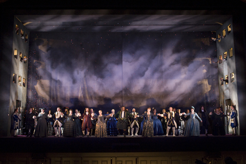 Chorus, Lucia di Lammermoor, Gaetano Donizetti. San Francisco Opera, 2007-08. Photographer: Terrence McCarthy/San Francisco Opera.