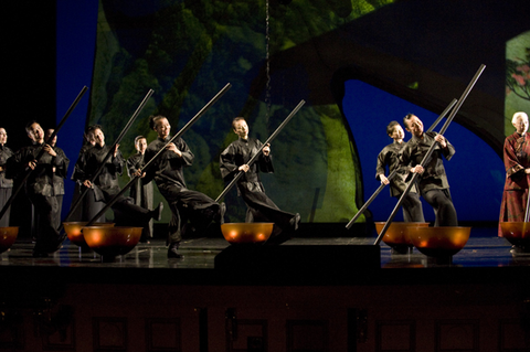 Ensemble, The Bonesetter's Daughter, Stewart Wallace. San Francisco Opera, 2008-09. Photographer: Terrence McCarthy/San Francisco Opera.