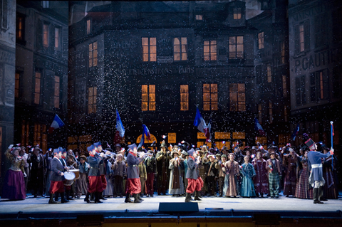 Act II, Chorus, Supernumeraries, La Bohème, Giacomo Puccini. San Francisco Opera, 2008-09. Photographer: Terrence McCarthy/San Francisco Opera.