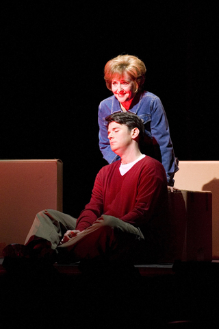 Frederica von Stade (Madeline Mitchell), Keith Phares (Charlie), Three Decembers, Jake Heggie. San Francisco Opera, 2008-09. Photographer: Kristen Loken/San Francisco Opera.