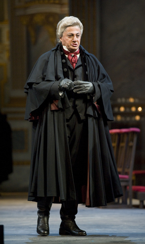 Lado Ataneli (Baron Scarpia), Tosca, Giacomo Puccini. San Francisco Opera, 2008-09. Photographer: Terrence McCarthy/San Francisco Opera.