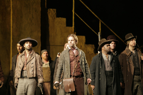 Andrew Bidlack (Ruiz), Il Trovatore, Guiseppe Verdi. San Francisco Opera, 2009-10. Photographer: Cory Weaver/San Francisco Opera.