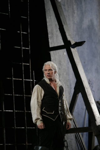 Dmitri Hvorostovsky (Count di Luna), Il Trovatore, Guiseppe Verdi. San Francisco Opera, 2009-10. Photographer: Cory Weaver/San Francisco Opera.