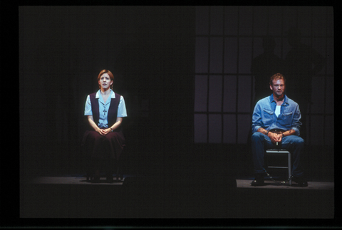 Kristine Jepson (Sister Helen Prejean), Teddy Tahu Rhodes (Joseph de Rocher), Dead Man Walking, Jake Heggie. San Francisco Opera, 2000-01. Photographer: Adam Traum/San Francisco Opera.