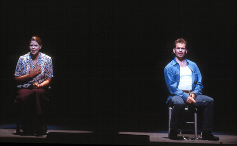 Susan Graham (Sister Helen Prejean), John Packard (Joseph de Rocher), Dead Man Walking, Jake Heggie. San Francisco Opera, 2000-01. Photographer: Ken Friedman/San Francisco Opera.