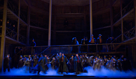 Chorus, Otello, Guiseppe Verdi. San Francisco Opera, 2009-10. Photographer: Terrence McCarthy/San Francisco Opera.