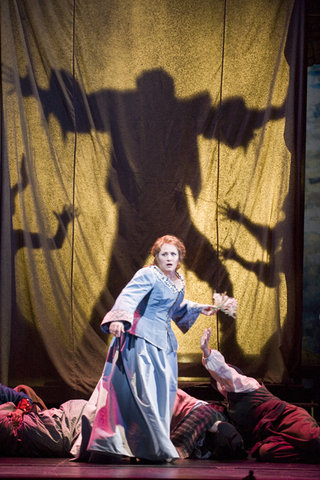 Patricia Racette (Marguerite), Faust, Charles François Gounod. San Francisco Opera, 2009-10. Photographer: Cory Weaver/San Francisco Opera.