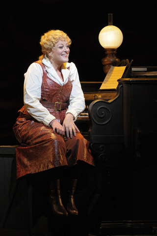 Deborah Voigt (Minnie), La Fanciulla del West, Giacomo Puccini. San Francisco Opera, 2009-10. Photographer: Kevin Berne/San Francisco Opera.