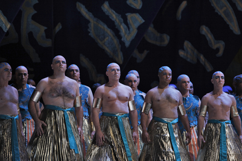 Chorus, Aida, Giuseppe Verdi. San Francisco Opera, 2010-11. Photographer: Cory Weaver/San Francisco Opera.