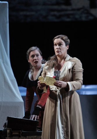 Heidi Stober (Sophie), Alice Coote (Charlotte), Werther, Jules Massenet. San Francisco Opera, 2010-11. Photographer: Cory Weaver/San Francisco Opera.