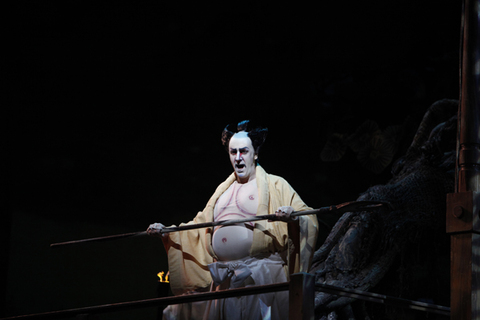 Christian Van Horn (The Bonze), Svetla Vassileva (Cio-Cio-San), Madama Butterfly, Giacomo Puccini. San Francisco Opera, 2010-11. Photographer: Cory Weaver/San Francisco Opera.