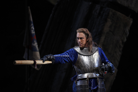 Stephen Powell (De Guiche), Cyrano de Bergerac, Franco Alfano. San Francisco Opera, 2010-11. Photographer: Cory Weaver/San Francisco Opera.