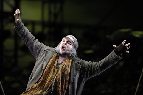 Mark Delavan (The Wanderer), Siegfried, Richard Wagner. San Francisco Opera, 2010-11. Photographer: Cory Weaver/San Francisco Opera.