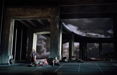 Nina Stemme (Brünnhilde), Anja Kampe (Sieglinde), Brandon Jovanovich (Siegmund), Die Walküre, Richard Wagner. San Francisco Opera, 2010-11. Photographer: Cory Weaver/San Francisco Opera.