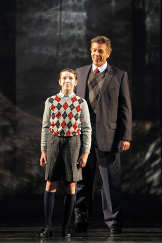 Henry Phipps (Cyril Rescorla), Thomas Hampson (Rick Rescorla), Heart of a Soldier, Christopher Theofanidis. San Francisco Opera, 2011-12. Photographer: Cory Weaver/San Francisco Opera.