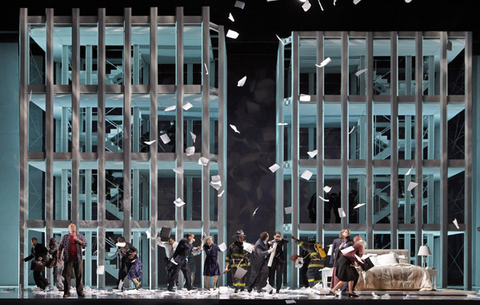 Chorus, Heart of a Soldier, Christopher Theofanidis. San Francisco Opera, 2011-12. Photographer: Cory Weaver/San Francisco Opera.